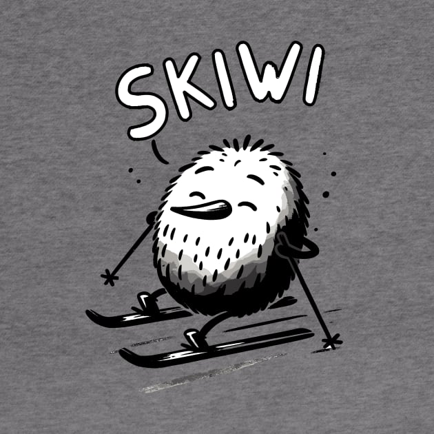 Chillout Skiwi Kiwi Bird (Back Print) by DoodleDashDesigns